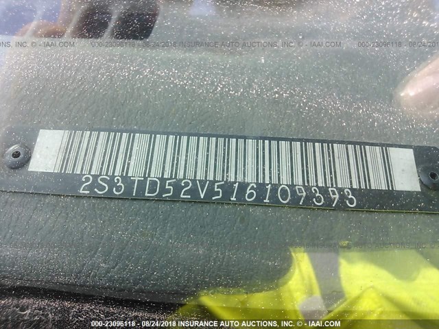 2S3TD52V516109393 - 2001 SUZUKI VITARA JX/JLX RED photo 9