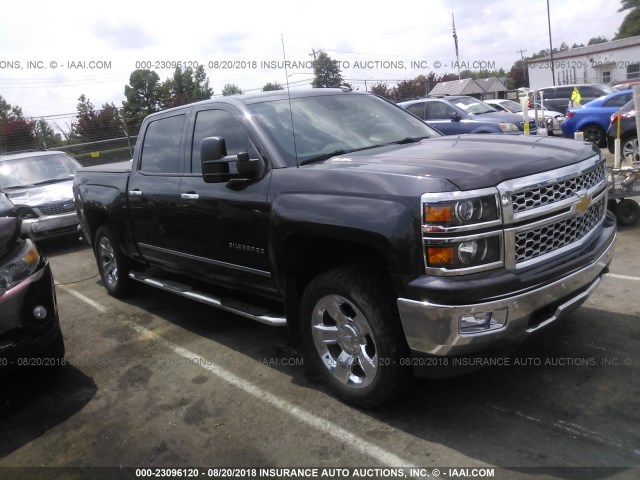 3GCUKSEJ6EG309354 - 2014 CHEVROLET SILVERADO K1500 LTZ GRAY photo 1