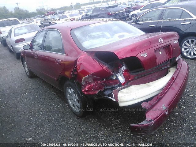 1YVGF22C4W5730161 - 1998 MAZDA 626 DX/LX RED photo 3