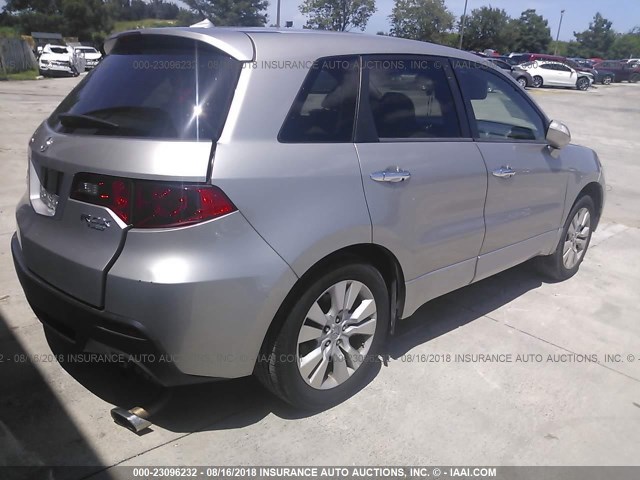 5J8TB2H28AA001287 - 2010 ACURA RDX SILVER photo 4