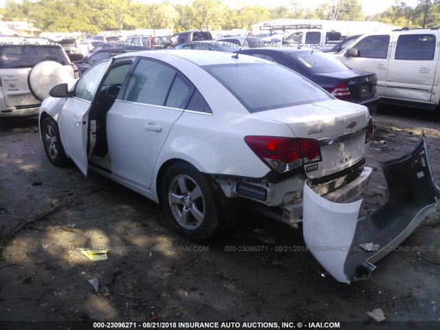 1G1PK5SB1E7369770 - 2014 CHEVROLET CRUZE LT WHITE photo 3