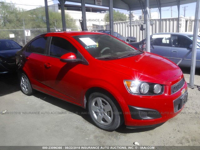 1G1JA5SH5F4164937 - 2015 CHEVROLET SONIC LS RED photo 1