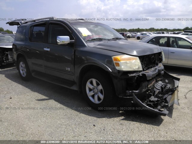 5N1BA08D58N608040 - 2008 NISSAN ARMADA SE/LE GRAY photo 1