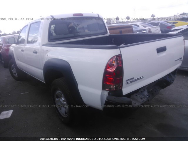 5TFJU4GN1EX060675 - 2014 TOYOTA TACOMA DOUBLE CAB PRERUNNER WHITE photo 3
