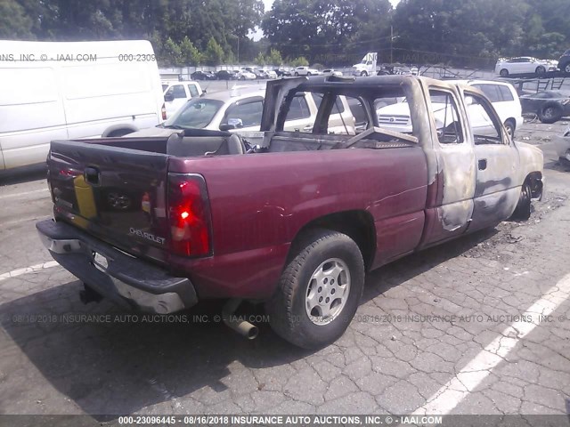 1GCEC19T44E386687 - 2004 CHEVROLET SILVERADO C1500 MAROON photo 4