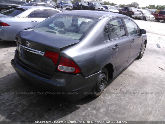 19XFA1F30BE018037 - 2011 HONDA CIVIC VP GRAY photo 4