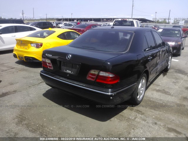 WDBJF70J91X053744 - 2001 MERCEDES-BENZ E 430 BLACK photo 4