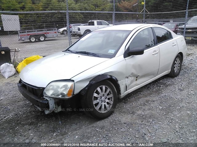 4A3AB36F49E029512 - 2009 MITSUBISHI GALANT ES WHITE photo 2