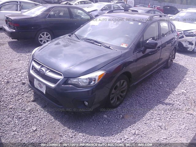 JF1GPAL66D2879763 - 2013 SUBARU IMPREZA SPORT PREMIUM GRAY photo 2