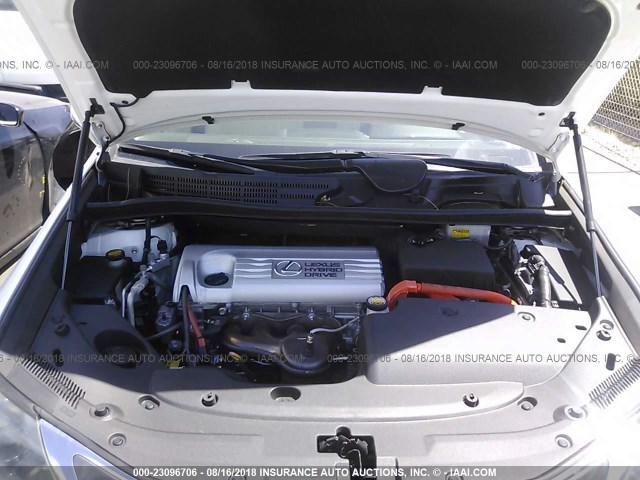 JTHBB1BA2C2051439 - 2012 LEXUS HS 250H WHITE photo 10