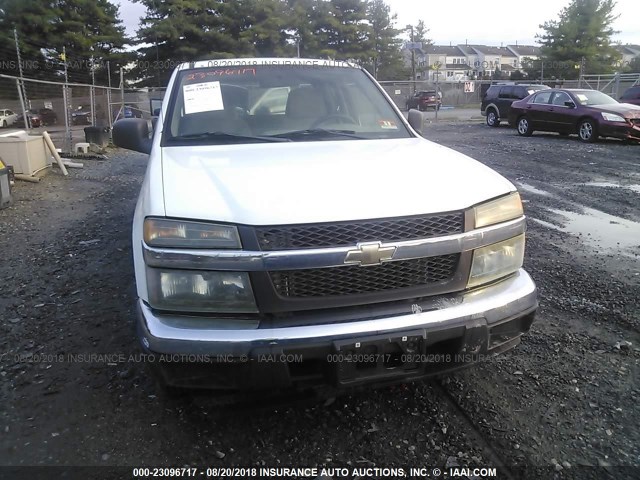 1GCCS198968234539 - 2006 CHEVROLET COLORADO WHITE photo 6