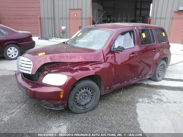 3GNDA13D88S548388 - 2008 CHEVROLET HHR LS RED photo 2