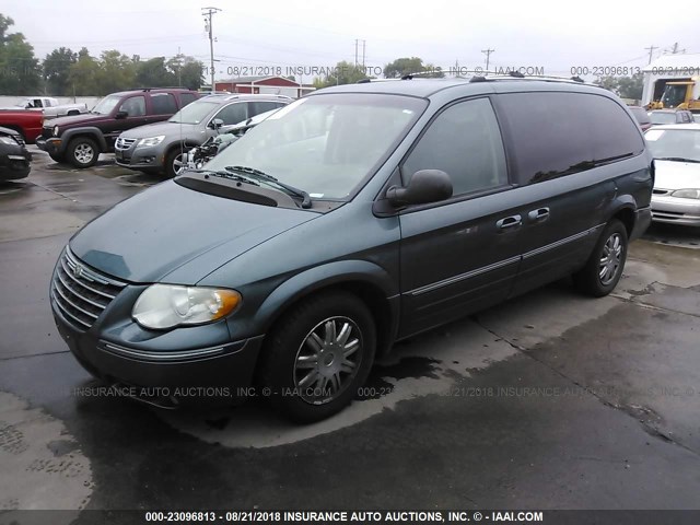 2A8GP64L46R832353 - 2006 CHRYSLER TOWN & COUNTRY LIMITED BLUE photo 2