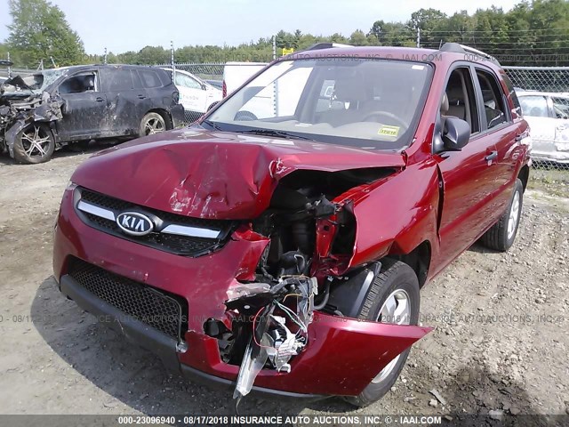 KNDJE723997573148 - 2009 KIA SPORTAGE LX/EX RED photo 6