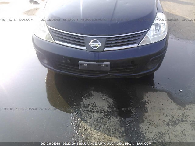 3N1BC11E97L416421 - 2007 NISSAN VERSA S/SL BLUE photo 6