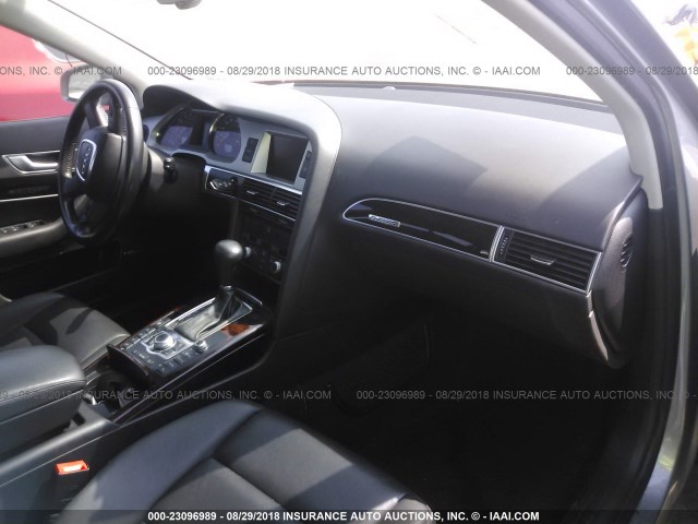 WAUDH74F38N087535 - 2008 AUDI A6 GRAY photo 5