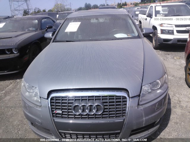 WAUDH74F38N087535 - 2008 AUDI A6 GRAY photo 6