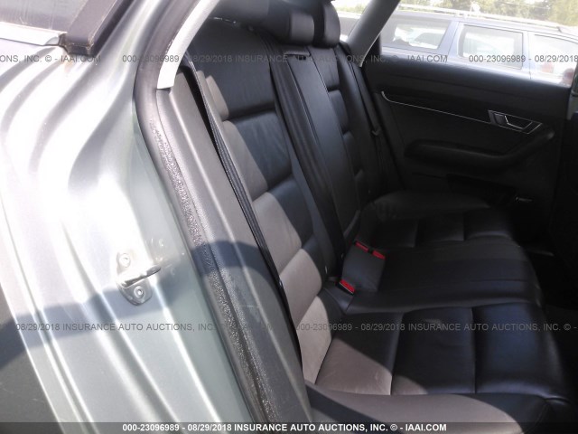 WAUDH74F38N087535 - 2008 AUDI A6 GRAY photo 8