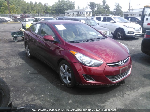 5NPDH4AE2DH389177 - 2013 HYUNDAI ELANTRA GLS/LIMITED RED photo 1