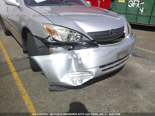 4T1BE32K63U218401 - 2003 TOYOTA CAMRY LE/XLE/SE 灰色 照片 6