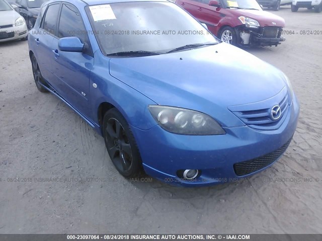 JM1BK143451307976 - 2005 MAZDA 3 HATCHBACK BLUE photo 6