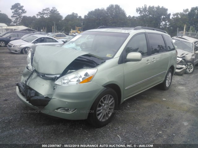 5TDBK22C79S024036 - 2009 TOYOTA SIENNA XLE/XLE LIMITED GREEN photo 2