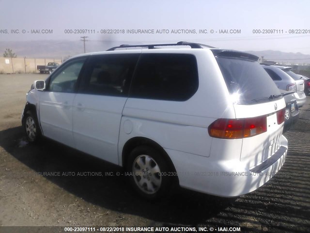 5FNRL18964B082606 - 2004 HONDA ODYSSEY EXL WHITE photo 3