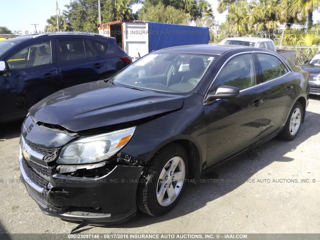 1G11B5SL7EF161039 - 2014 CHEVROLET MALIBU LS BLACK photo 2