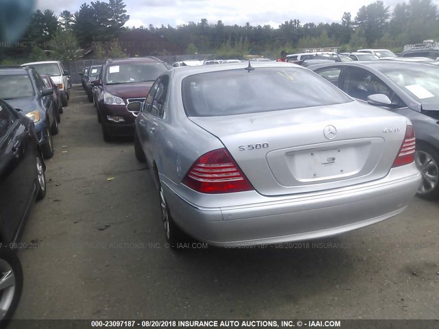 WDBNG84J04A430225 - 2004 MERCEDES-BENZ S 500 4MATIC SILVER photo 3