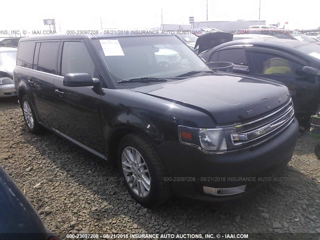 2FMHK6C82EBD24800 - 2014 FORD FLEX SEL BLACK photo 1