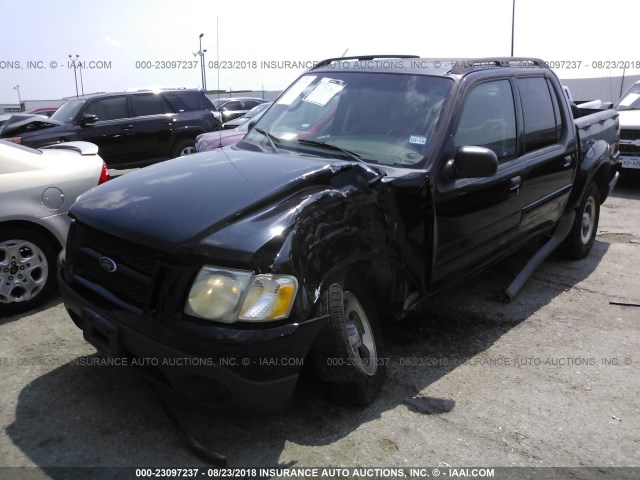 1FMZU67K14UB23256 - 2004 FORD EXPLORER SPORT TR  BLACK photo 2