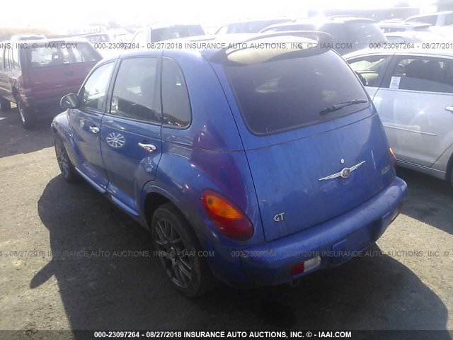 3C8FY78GX4T300410 - 2004 CHRYSLER PT CRUISER GT BLUE photo 3