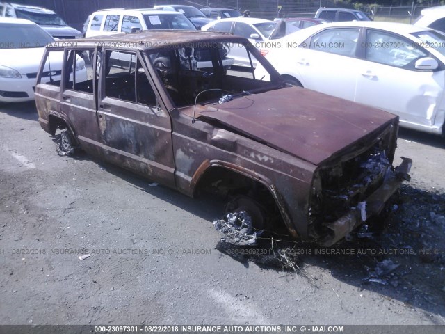 1J4FJ78S6NL153164 - 1992 JEEP CHEROKEE LIMITED BLACK photo 1