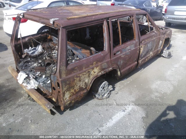 1J4FJ78S6NL153164 - 1992 JEEP CHEROKEE LIMITED BLACK photo 4