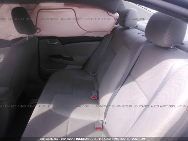 2HGFB2F52CH570358 - 2012 HONDA CIVIC LX GRAY photo 8