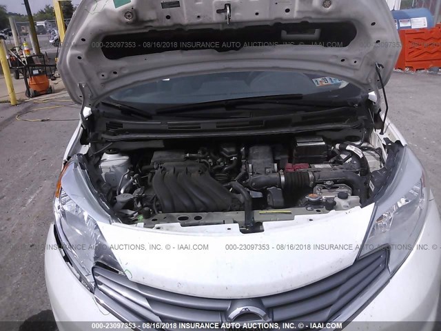 3N1CE2CPXFL427560 - 2015 NISSAN VERSA NOTE S/S PLUS/SV/SL/SR WHITE photo 10