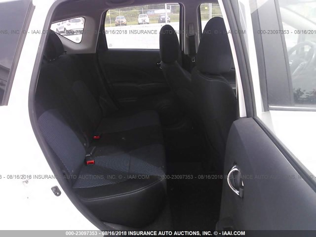 3N1CE2CPXFL427560 - 2015 NISSAN VERSA NOTE S/S PLUS/SV/SL/SR WHITE photo 8