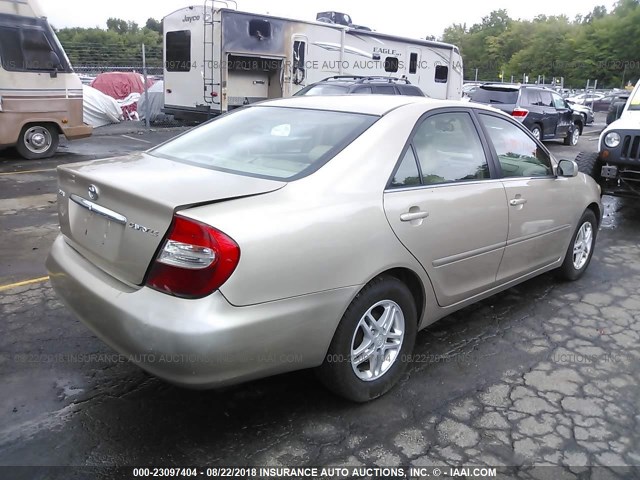 4T1BE32K62U104168 - 2002 TOYOTA CAMRY LE/XLE/SE Қоңыр фото 4