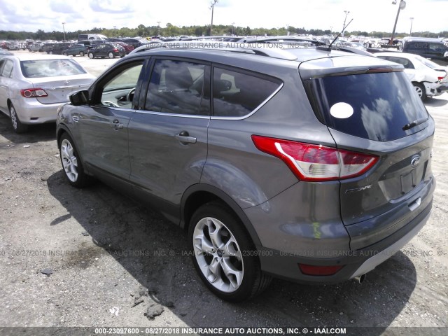 1FMCU9J97DUB05096 - 2013 FORD ESCAPE TITANIUM GRAY photo 3