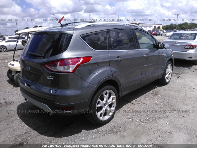 1FMCU9J97DUB05096 - 2013 FORD ESCAPE TITANIUM GRAY photo 4