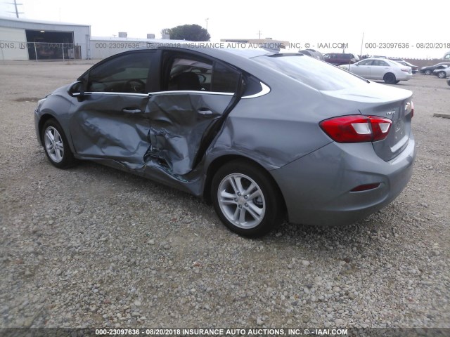 1G1BE5SM4J7145308 - 2018 CHEVROLET CRUZE LT GRAY photo 3