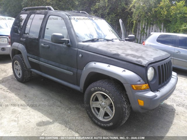 1J4GK38K36W221799 - 2006 JEEP LIBERTY RENEGADE BLACK photo 1