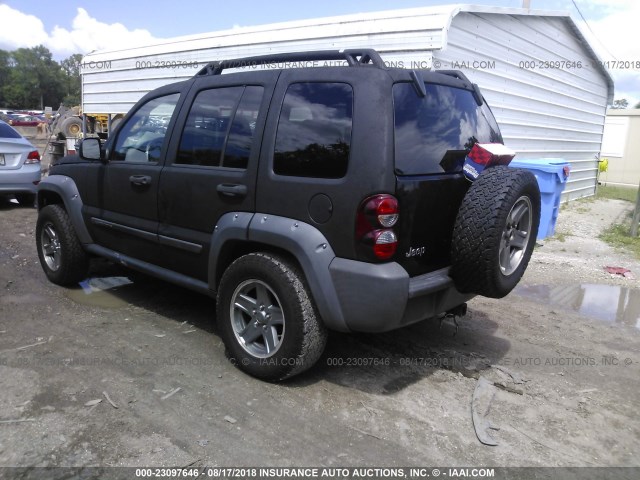 1J4GK38K36W221799 - 2006 JEEP LIBERTY RENEGADE BLACK photo 3