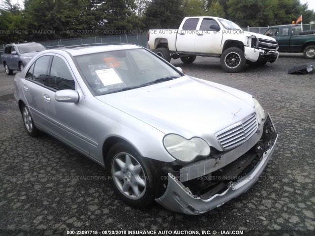 WDBRF84J64F475743 - 2004 MERCEDES-BENZ C 320 4MATIC SILVER photo 1