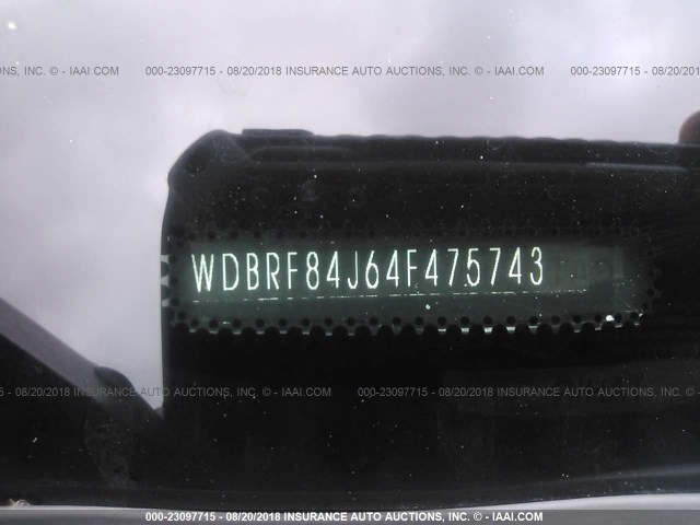 WDBRF84J64F475743 - 2004 MERCEDES-BENZ C 320 4MATIC SILVER photo 9