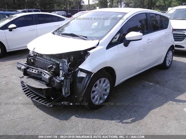 3N1CE2CP9FL367268 - 2015 NISSAN VERSA NOTE S/S PLUS/SV/SL/SR WHITE photo 2
