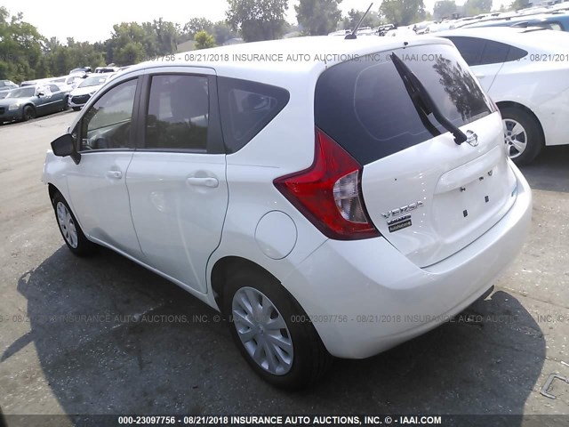 3N1CE2CP9FL367268 - 2015 NISSAN VERSA NOTE S/S PLUS/SV/SL/SR WHITE photo 3