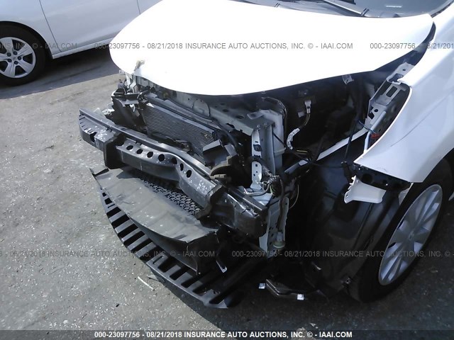 3N1CE2CP9FL367268 - 2015 NISSAN VERSA NOTE S/S PLUS/SV/SL/SR WHITE photo 6