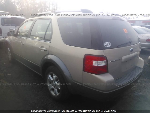 1FMDK02137GA36358 - 2007 FORD FREESTYLE SEL TAN photo 3