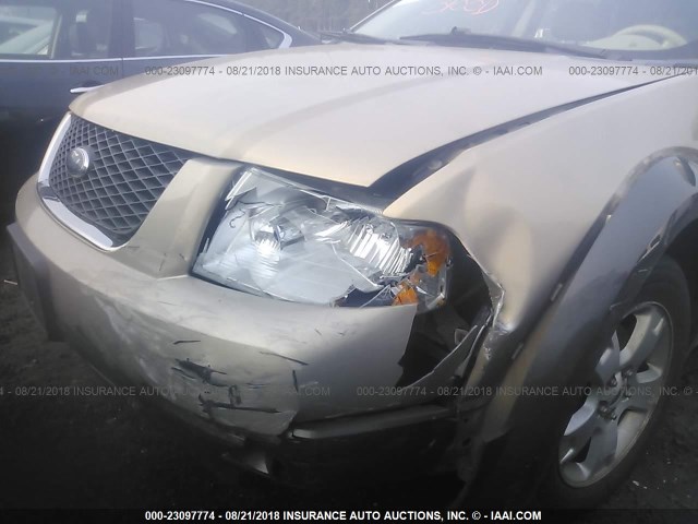 1FMDK02137GA36358 - 2007 FORD FREESTYLE SEL TAN photo 6